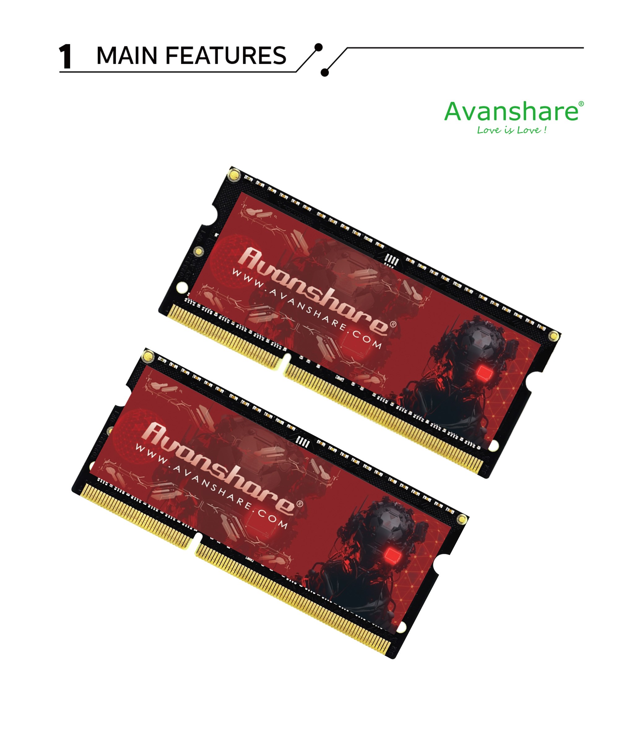 Avanshare Ram Memory DDR5 DDR4 - Ddr5 32Gb recension och pris
