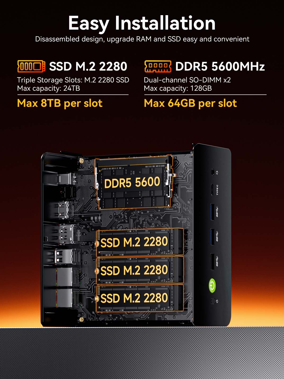 GMKtec K12 Mini PC AMD Ryzen™  - Ddr5 32Gb recension och pris