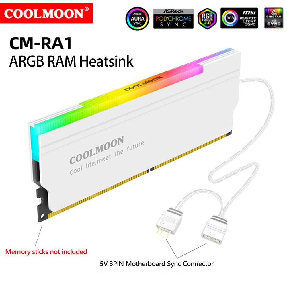 COOLMOON 5V-3PIN ARGB RAM Heat - Ddr5 Rgb Ram recension och pris